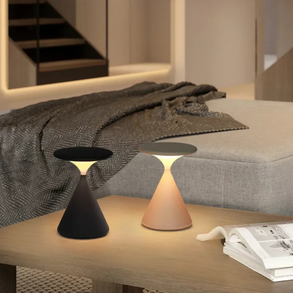 Tragbare LED-Tischleuchte - Wiederaufladbares minimalistisches Design