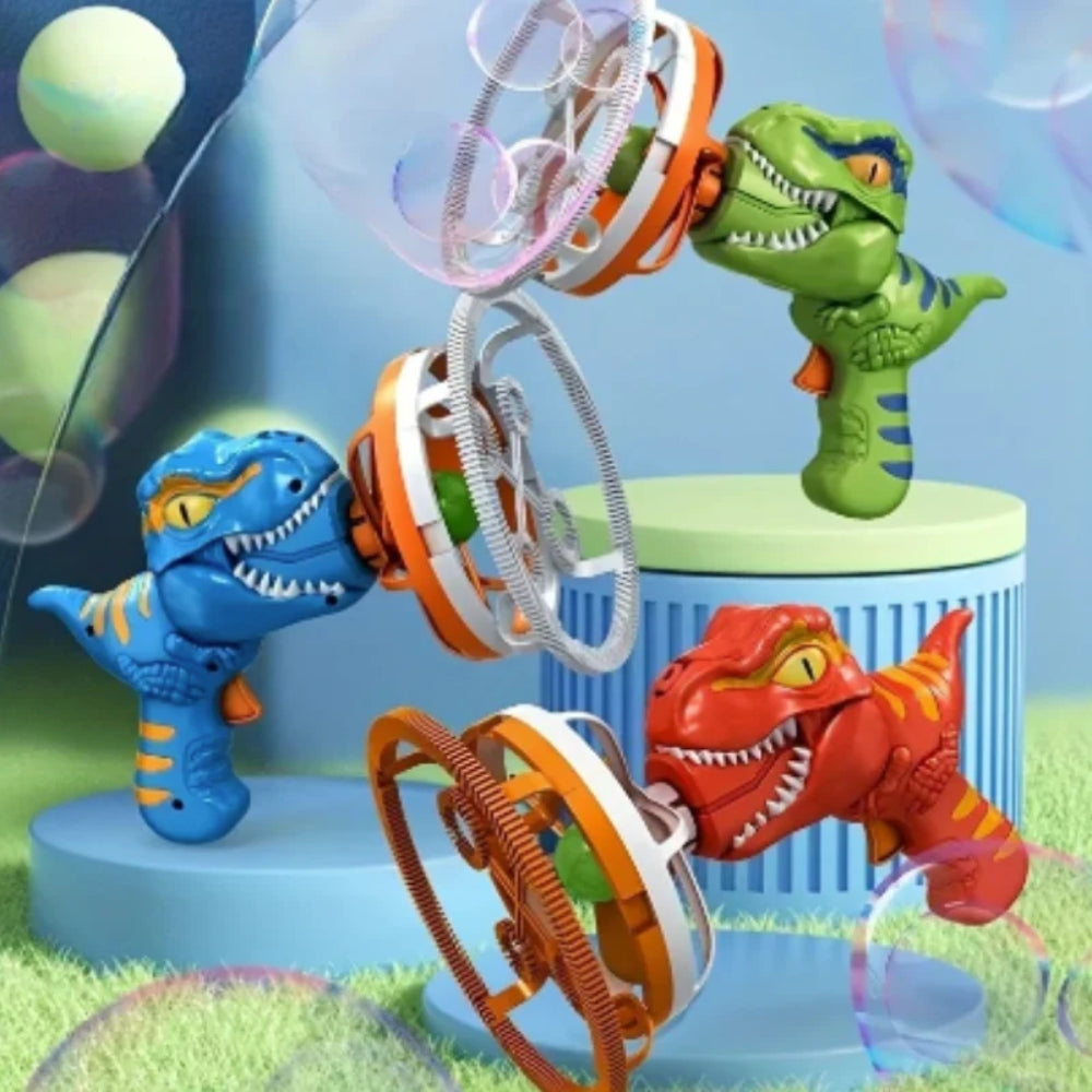 Tragbare Seifenblasenpistole - Leichtgewichtiger Dinosaurier Blaster für Kinder