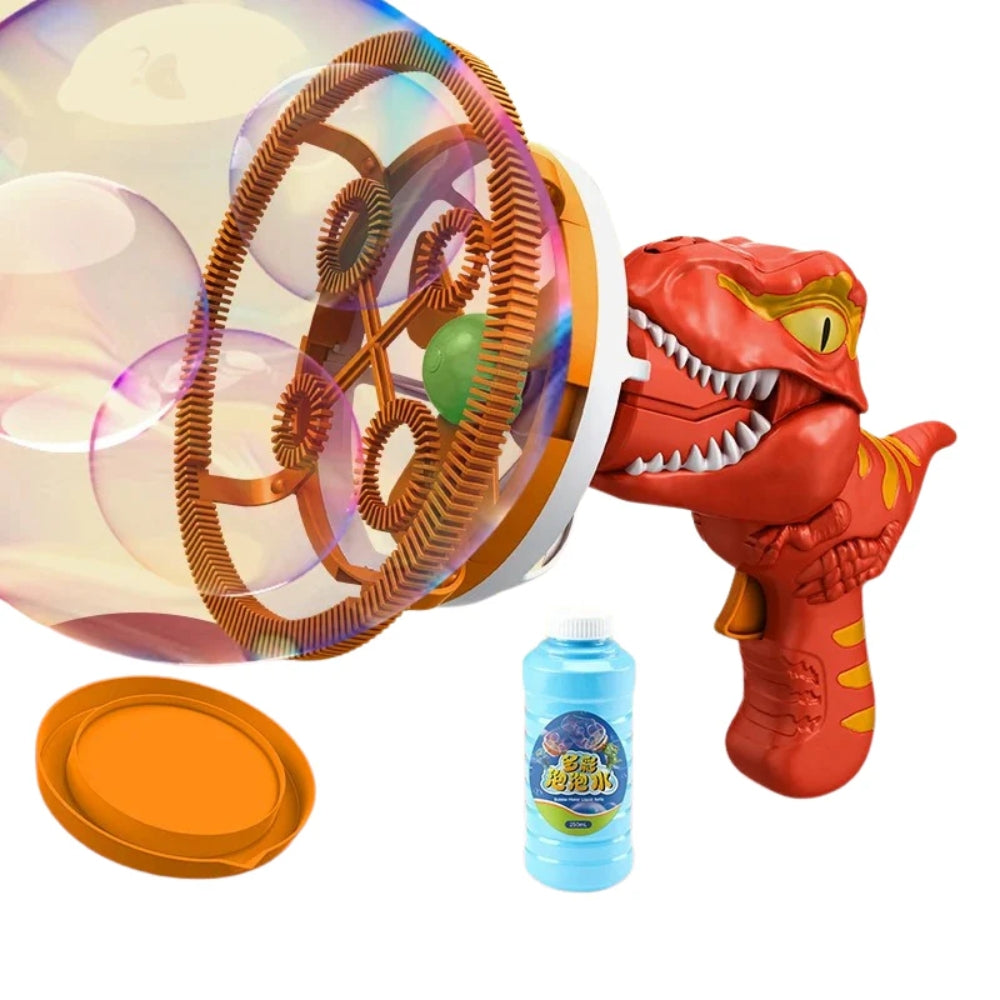 Tragbare Seifenblasenpistole - Leichtgewichtiger Dinosaurier Blaster für Kinder