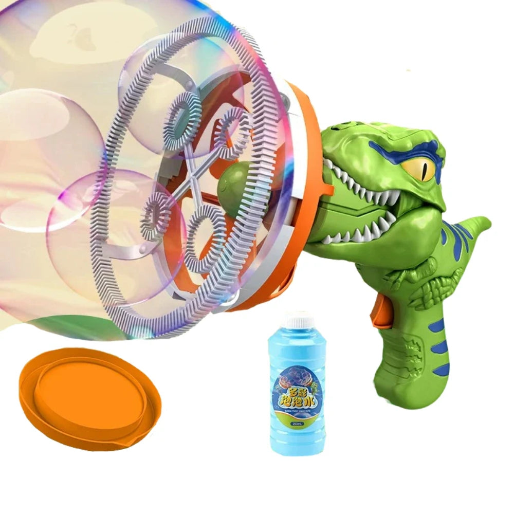 Tragbare Seifenblasenpistole - Leichtgewichtiger Dinosaurier Blaster für Kinder