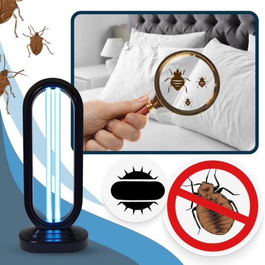 Tragbare UV-C-Desinfektionsmittel-Lampe - tötet Bettwanzen, Keime und Gerüche