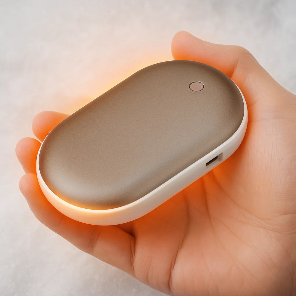 Wiederaufladbarer Handwärmer - 2-in-1-Powerbank mit schneller Heizung