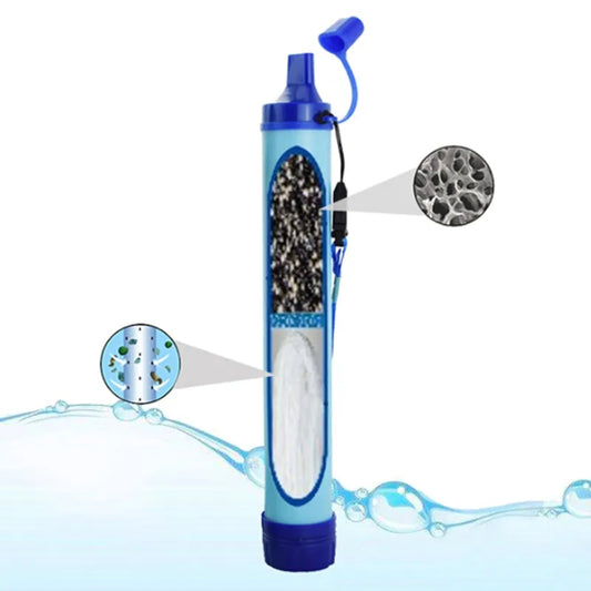 Tragbarer Wasserfilter - Vierstufige Filtrierung für sauberes Trinkwasser