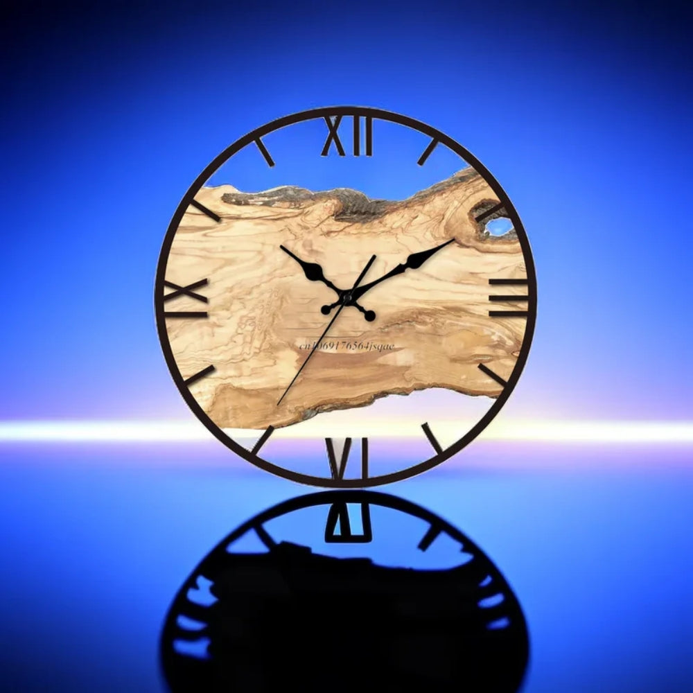 Transparente Wanduhr - einfaches Design für klare Zeitanzeige