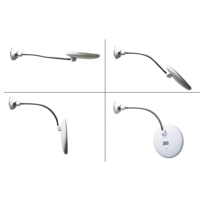 360° LED Schminke Spiegel - flexibler Schwanenhals und 10-facher Vergrößern