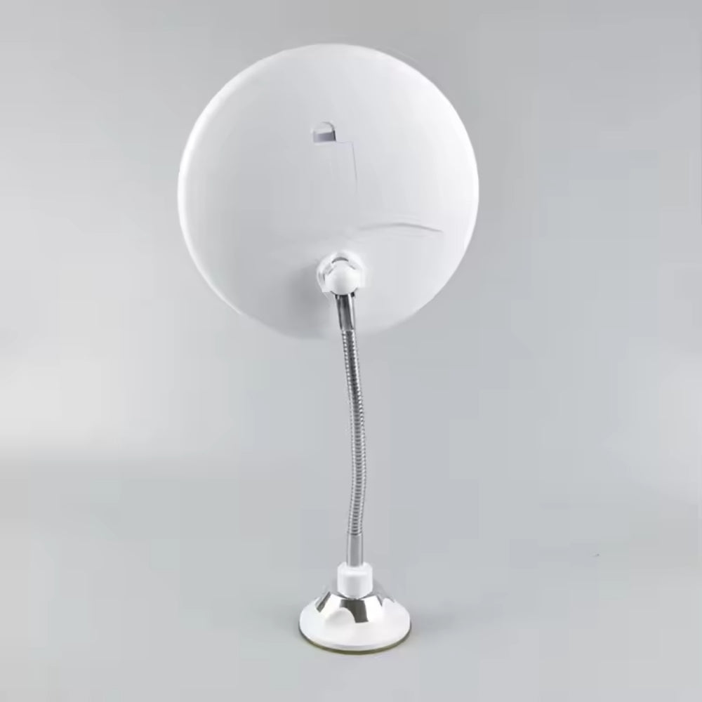 360° LED Schminke Spiegel - flexibler Schwanenhals und 10-facher Vergrößern