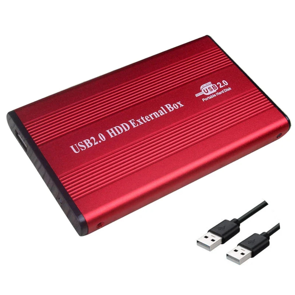 USB 2.0 Festplattengehäuse - 6.35cm externes HDD-Gehäuse mit LED-Anzeige