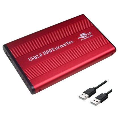 USB 2.0 Festplattengehäuse - 6.35cm externes HDD-Gehäuse mit LED-Anzeige