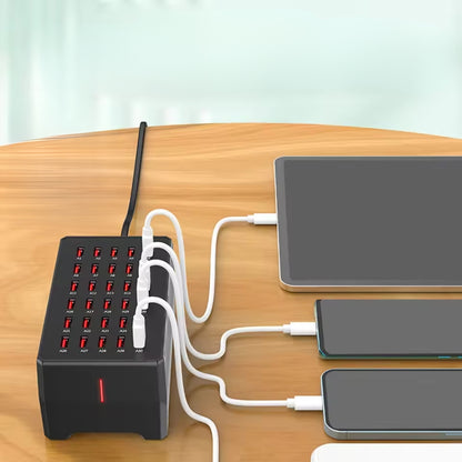 USB-Ladestation mit 30 Anschlüssen - Ladegerät mit hoher Kapazität