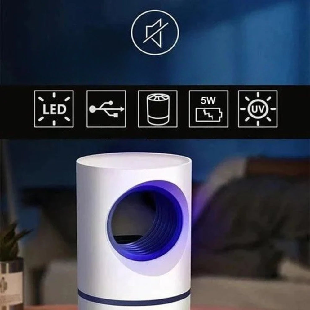 USB-Moskito-Killer-Lampe - Geräuschlose Insektenfalle für Haus und Garten