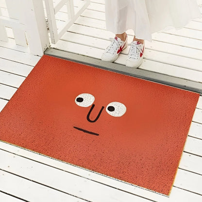 Verspielte Smiley-Fußmatte - Rutschfeste Willkommensmatte für den Eingangsbereich