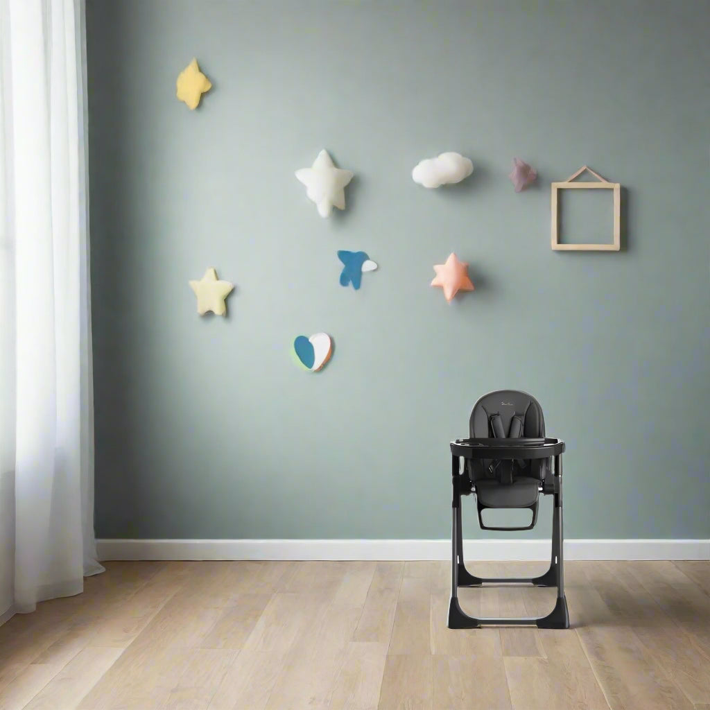 Verstellbarer Baby-Hochstuhl - Liegesitz mit Sicherheitsgurt für Kinder