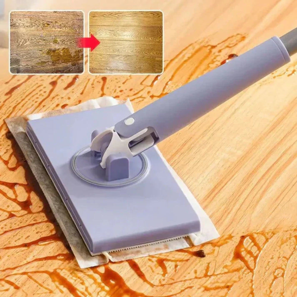 Verstellbarer Swivel Mop - 360° drehbarer Kopf mit einfachem Wischwechsel