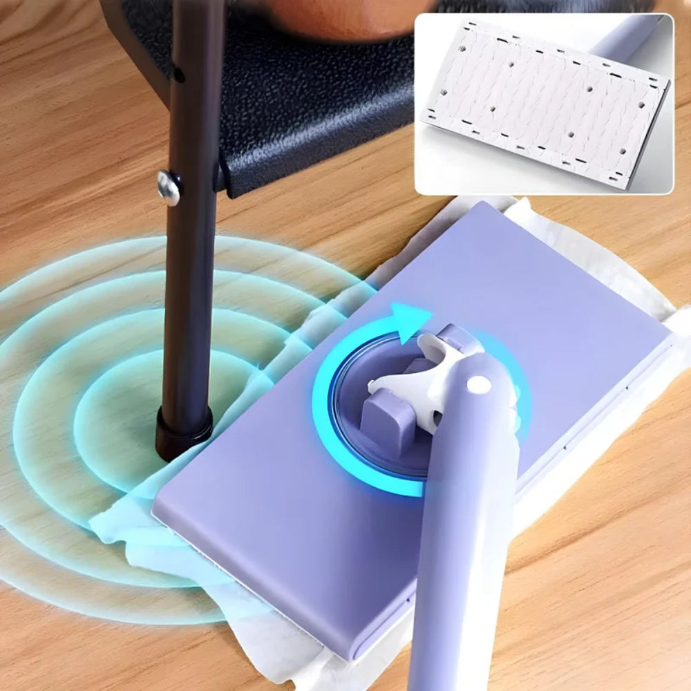 Verstellbarer Swivel Mop - 360° drehbarer Kopf mit einfachem Wischwechsel