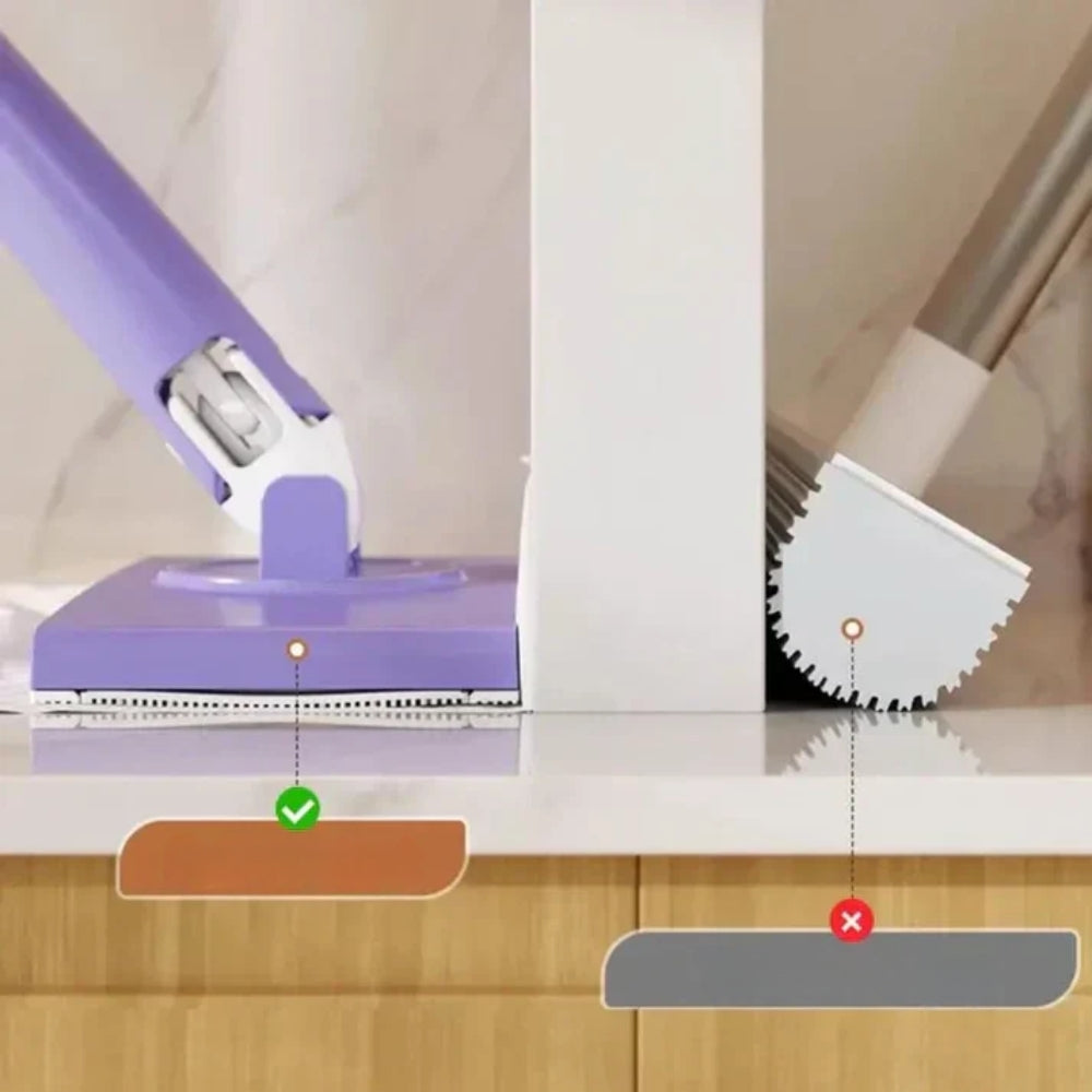 Verstellbarer Swivel Mop - 360° drehbarer Kopf mit einfachem Wischwechsel
