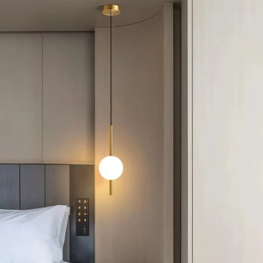 Vertikale Kugel-Pendelleuchte - Elegantes Zwei-Licht-Design
