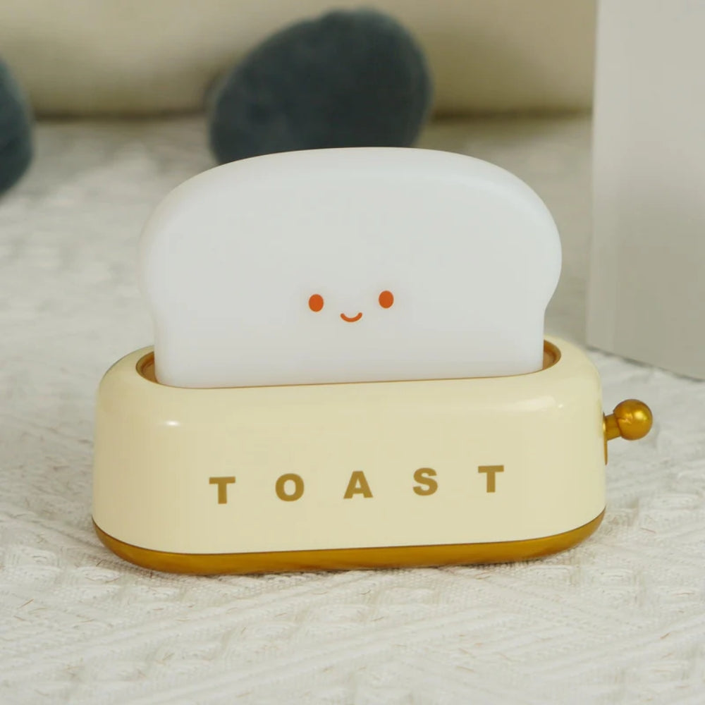 Vielseitig LED-Tischlampe – Charmantes Toast-Design & Sanftes Licht