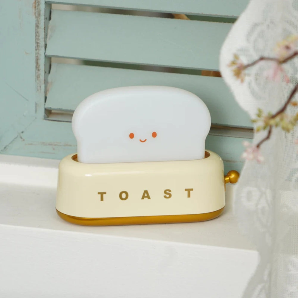 Vielseitig LED-Tischlampe – Charmantes Toast-Design & Sanftes Licht
