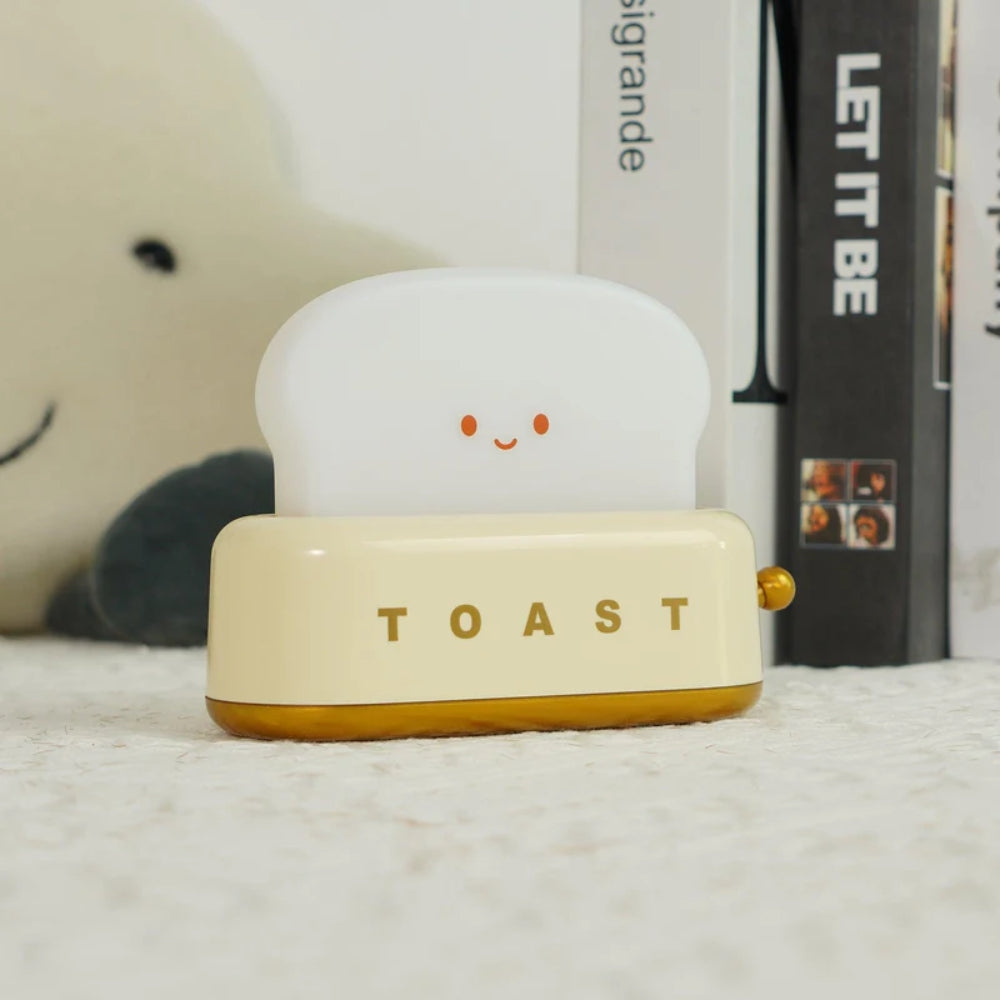Vielseitig LED-Tischlampe – Charmantes Toast-Design & Sanftes Licht