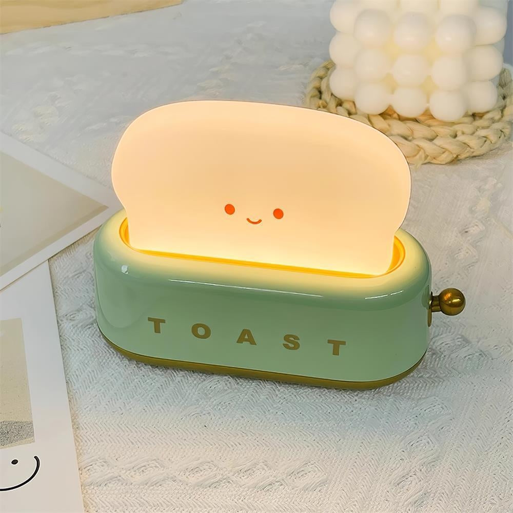 Vielseitig LED-Tischlampe – Charmantes Toast-Design & Sanftes Licht