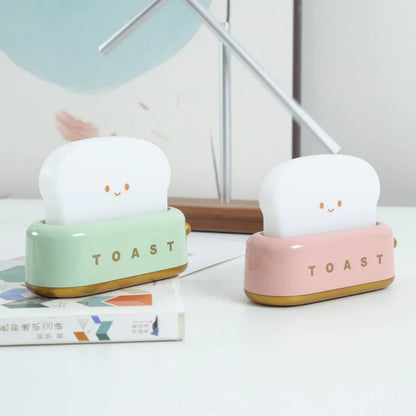 Vielseitig LED-Tischlampe – Charmantes Toast-Design & Sanftes Licht