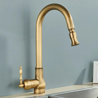 Vintage-Küchenarmatur – Zur Aufsatzmontage mit Schwenkauslauf und Mischbatterie