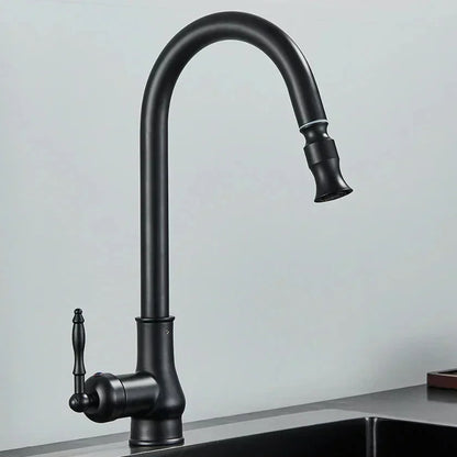 Vintage-Küchenarmatur – Zur Aufsatzmontage mit Schwenkauslauf und Mischbatterie