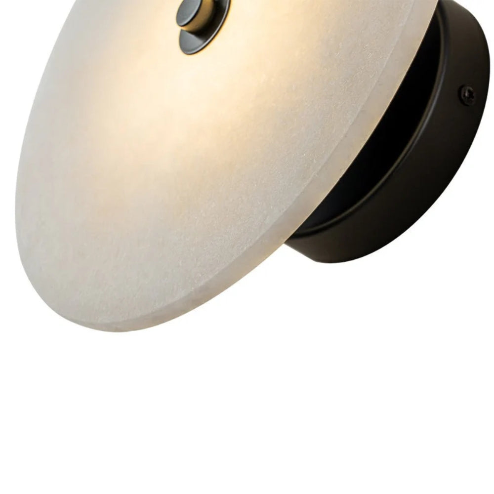 Wandleuchte im Mid-Century-Stil – LED-Leuchte mit Marmoroptik
