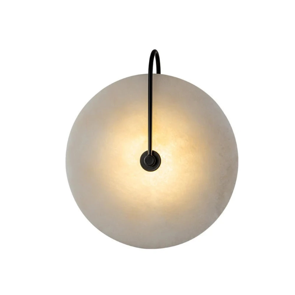 Wandleuchte im Mid-Century-Stil – LED-Leuchte mit Marmoroptik