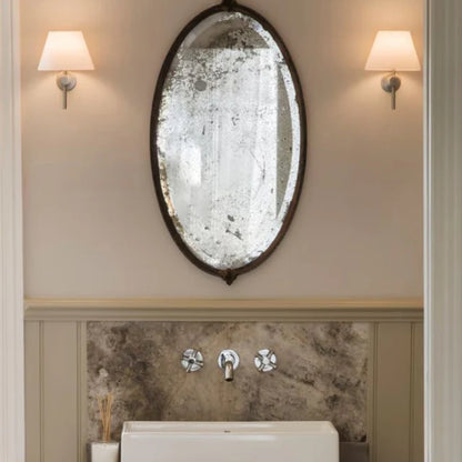 Wandleuchte mit Trommelschirm - IP44 G9 Leuchte für Badezimmer oder Schlafzimmer