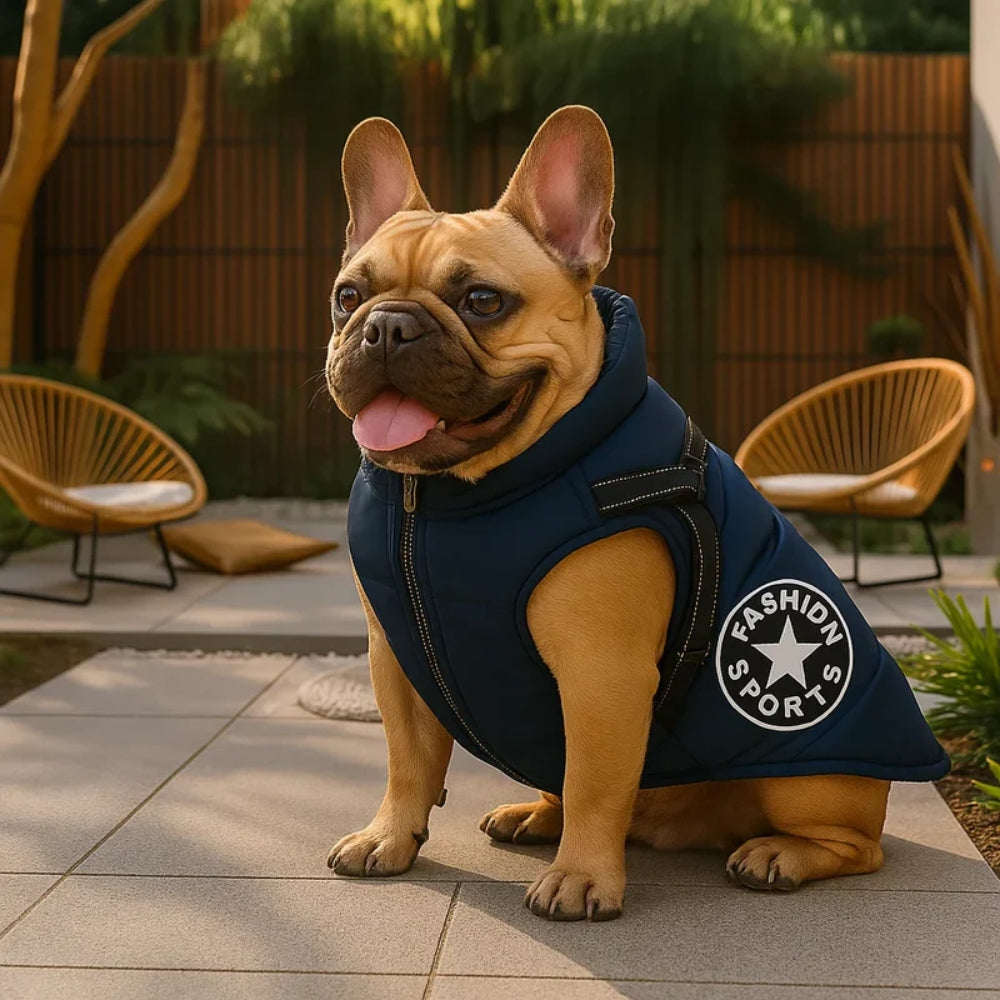 Wasserdichter Hundemantel - Warme Regenjacke mit Reflektor