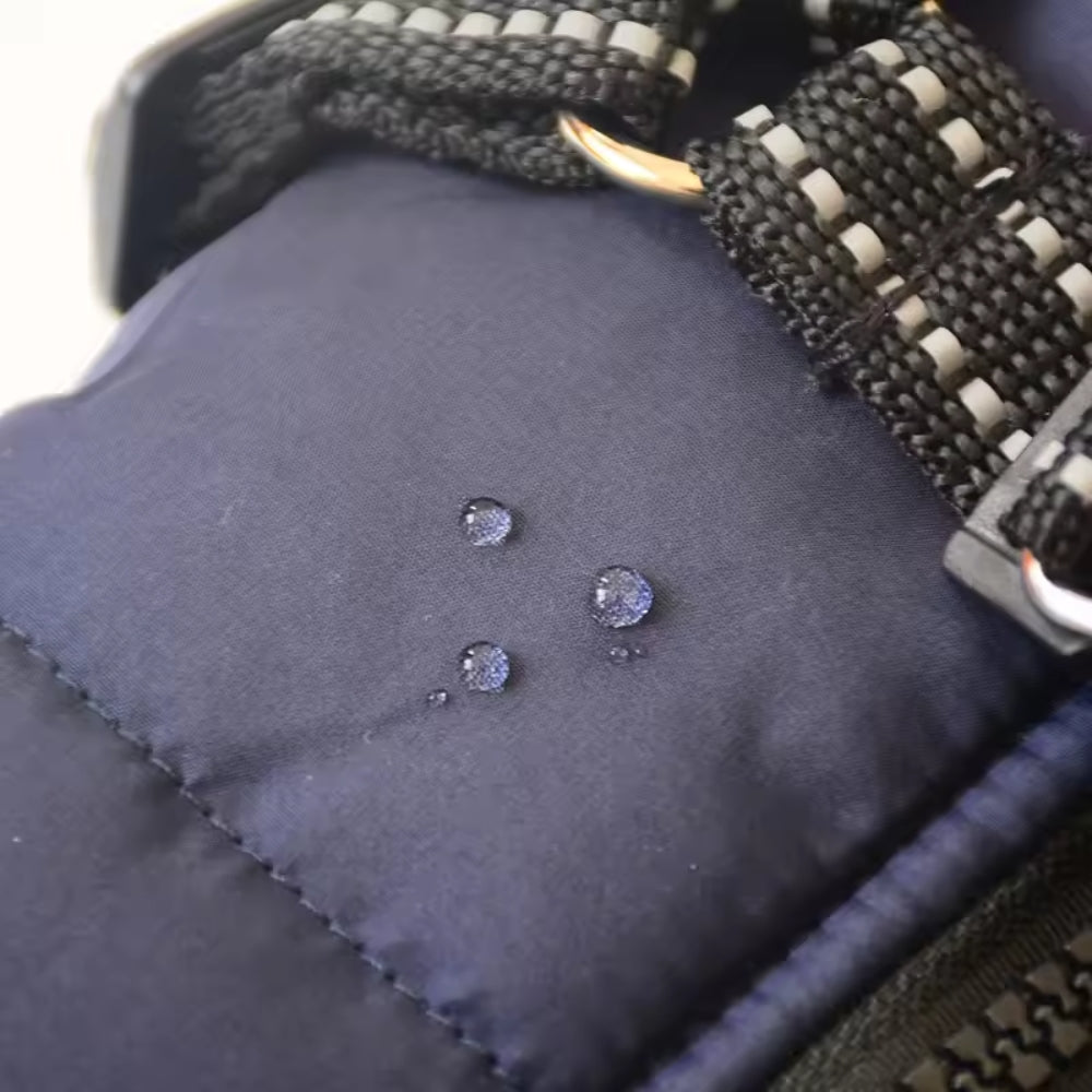 Wasserdichter Hundemantel - Warme Regenjacke mit Reflektor