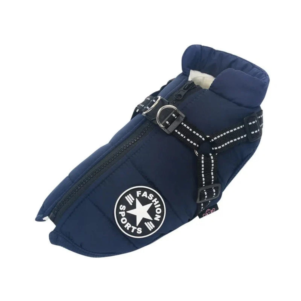 Wasserdichter Hundemantel - Warme Regenjacke mit Reflektor