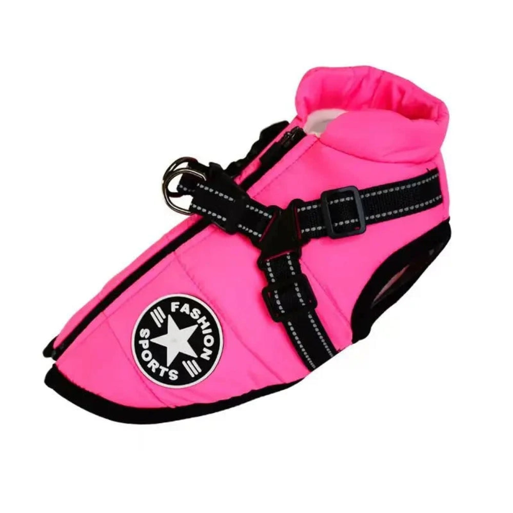 Wasserdichter Hundemantel - Warme Regenjacke mit Reflektor
