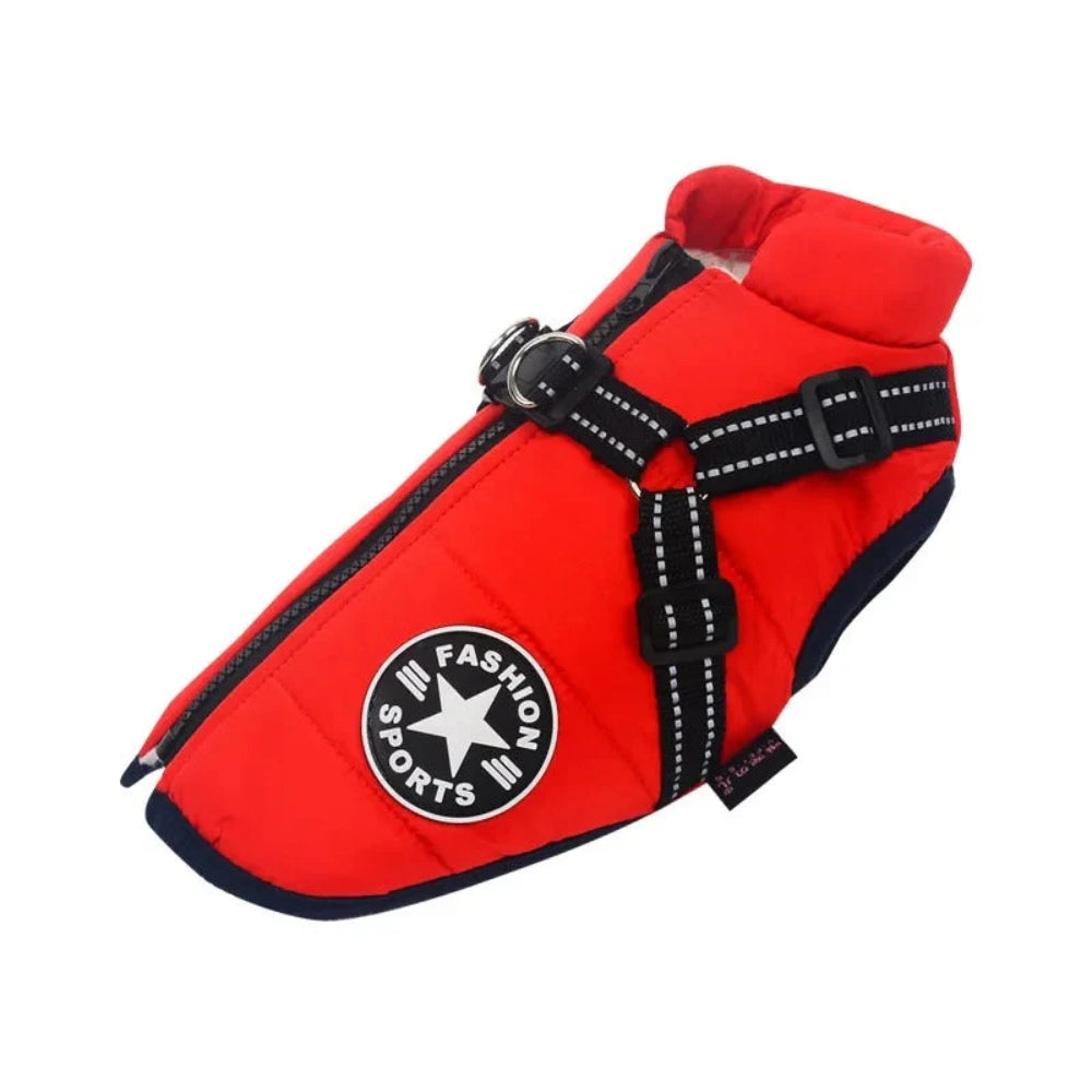 Wasserdichter Hundemantel - Warme Regenjacke mit Reflektor