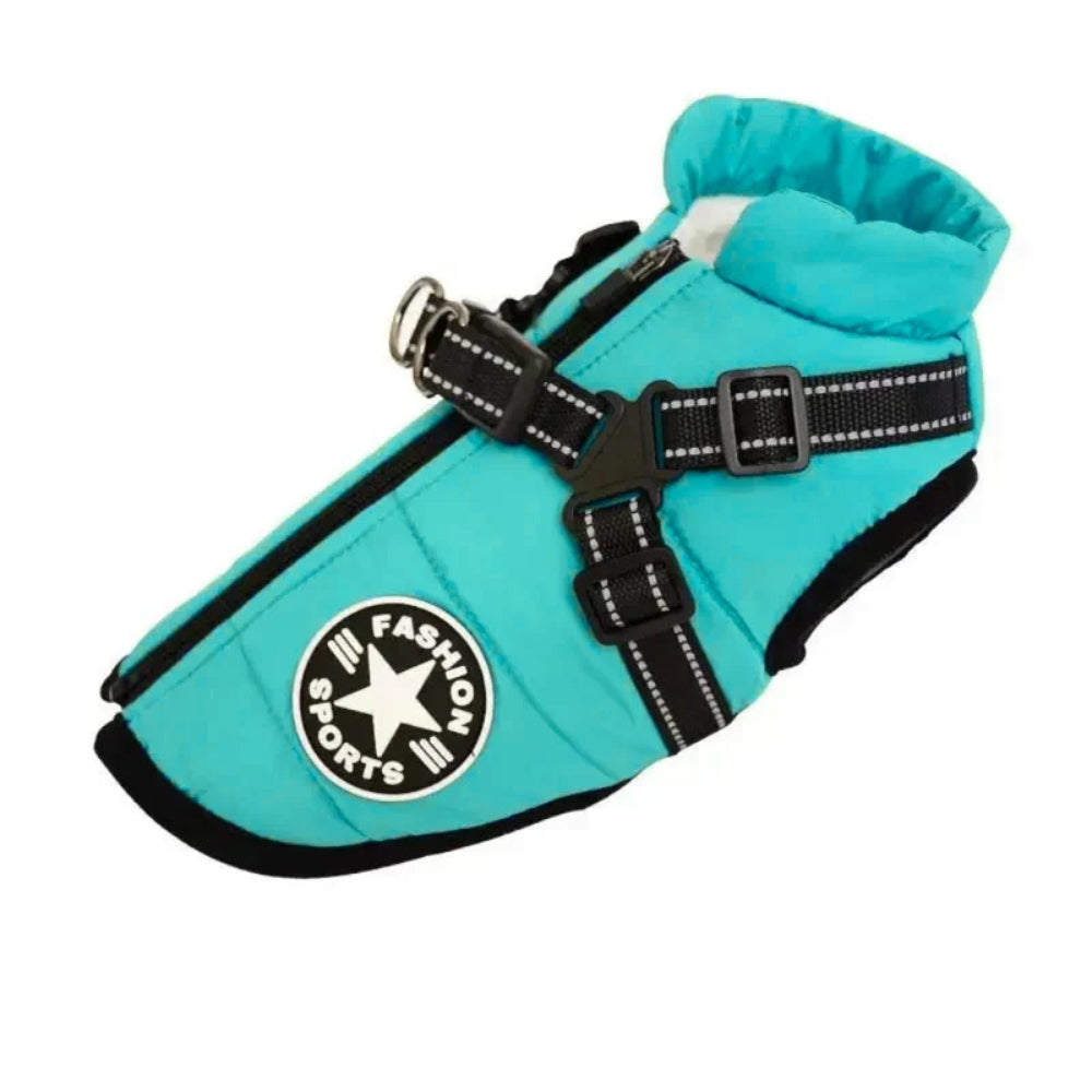 Wasserdichter Hundemantel - Warme Regenjacke mit Reflektor