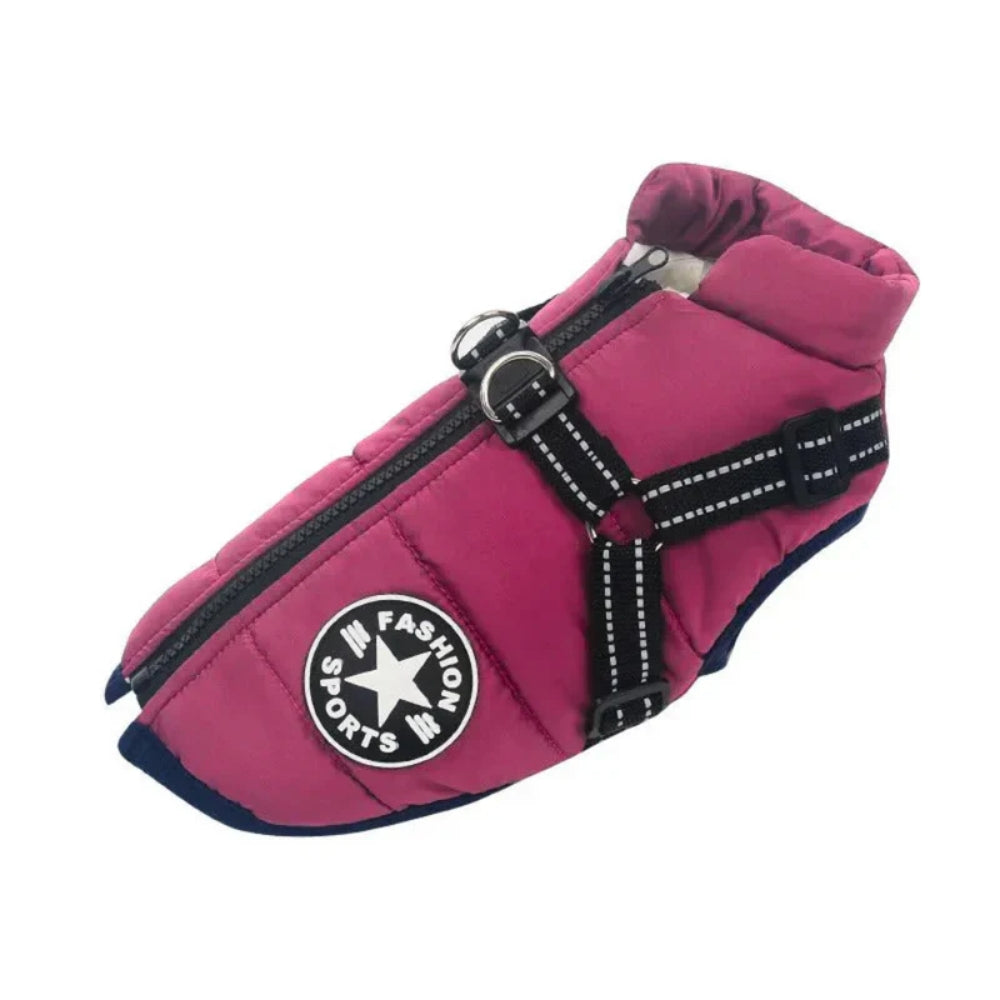 Wasserdichter Hundemantel - Warme Regenjacke mit Reflektor