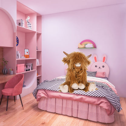 Weiche Hochlandkuh Plüschtier - Kreatives Spiel für Kinder