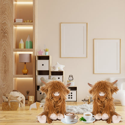 Weiche Hochlandkuh Plüschtier - Kreatives Spiel für Kinder