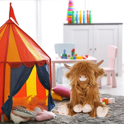 Weiche Hochlandkuh Plüschtier - Kreatives Spiel für Kinder