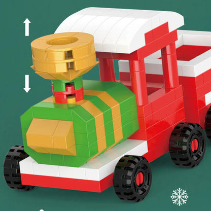 Weihnachts Dekoration Blockfiguren – Festliche Mini Spielzeuge für Kinder