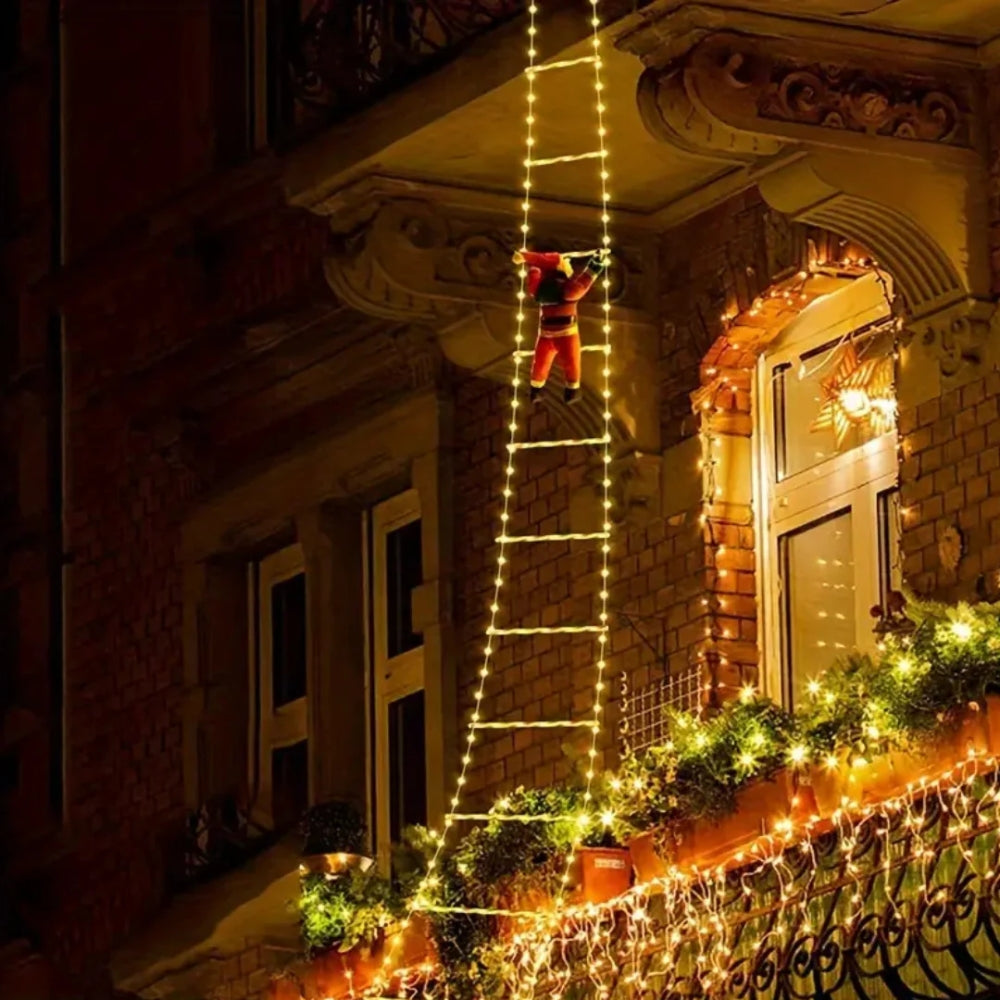 Weihnachtsdekoration Leiterlichter – 8 Lichtmodi und Timerfunktion