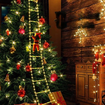 Weihnachtsdekoration Leiterlichter – 8 Lichtmodi und Timerfunktion