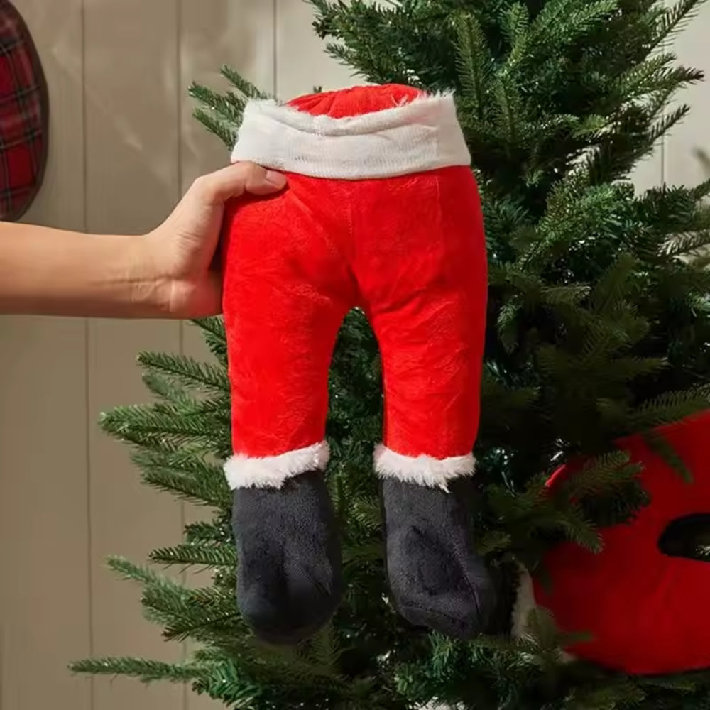 Weihnachtsdekoration Weihnachtsmann-Beine – Lustiger und Verspielter Baumschmuck