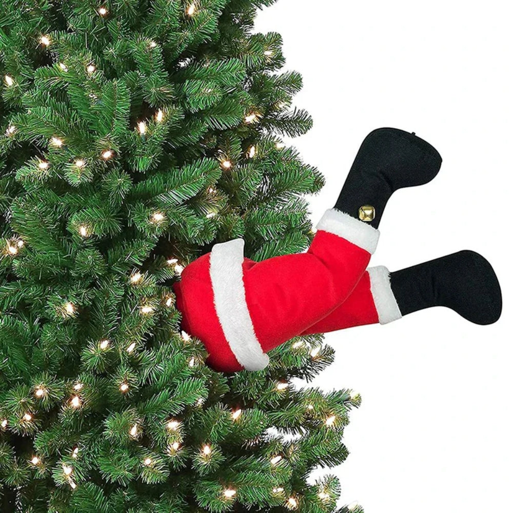 Weihnachtsdekoration Weihnachtsmann-Beine – Lustiger und Verspielter Baumschmuck