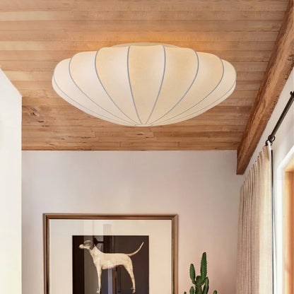 Weiße bündig montierte Deckenleuchte - Stoffschirm Niederquerschnitt-Beleuchtung