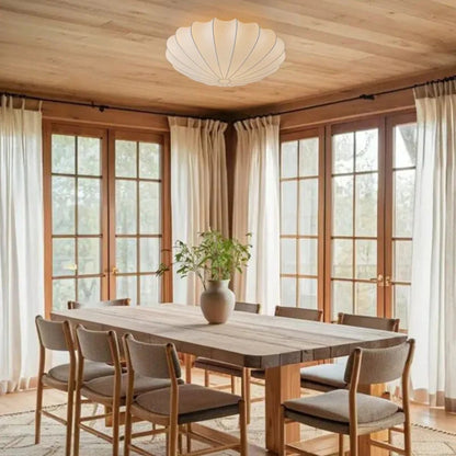 Weiße bündig montierte Deckenleuchte - Stoffschirm Niederquerschnitt-Beleuchtung