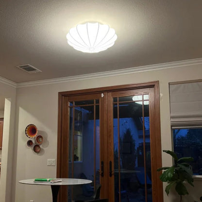 Weiße bündig montierte Deckenleuchte - Stoffschirm Niederquerschnitt-Beleuchtung