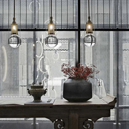 Weltkugel Pendelleuchte - Moderne Hängelampe mit sanftem Lichtschein