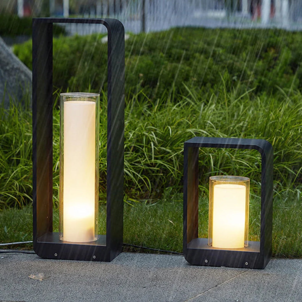 Wetterfeste Stehleuchte – Laternenlicht in zwei Höhen